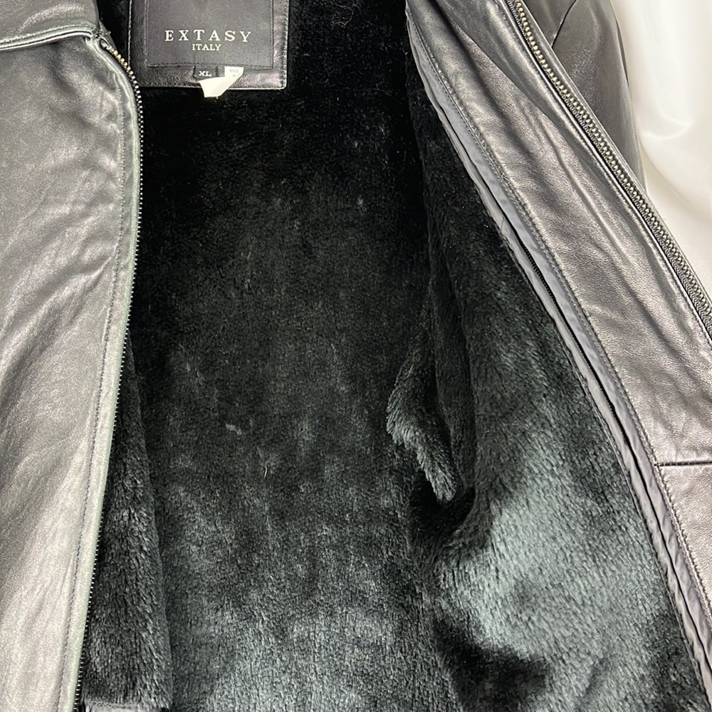 Extasy Italian soft leather pant coat EUC - Picture 4 of 12
